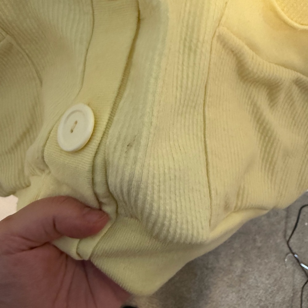 ⭐ Vintage Cream Slouchy Button-Up Cardigan – Size 36 (P2P 26”) - Picture 2 of 4